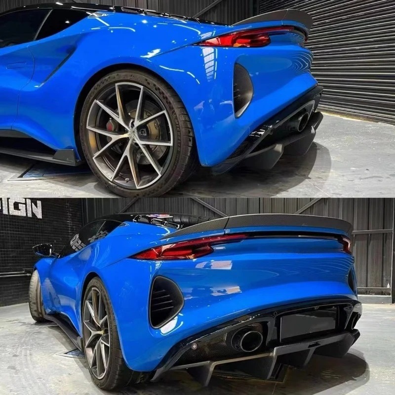 High Quality Dry Carbon Fiber OD Style Car Body Kit Front Bumper Front Lip Wing Spoiler for Lotus Emira Bodykit